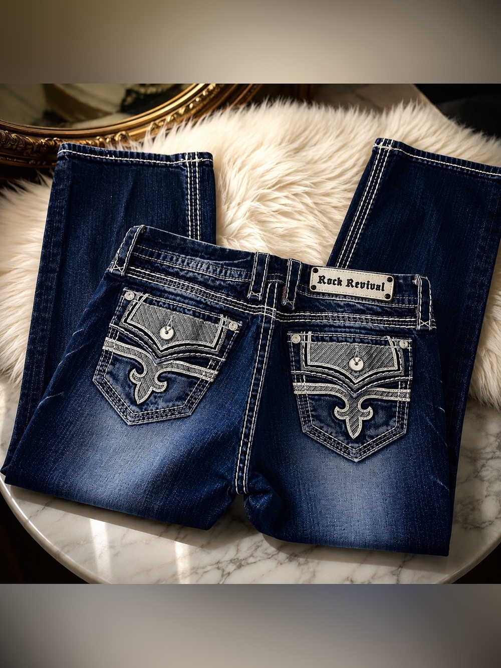 Rock Revival Women’s  Porsha Easy Capri Denim Jeans - Size 29 style E8480EP